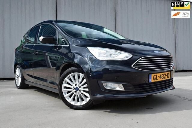 Zwart Gebruikt 2015 Ford C-MAX Titanium MPV | € 12.488 (Eerlijke prijs) - Afbeelding 1/4