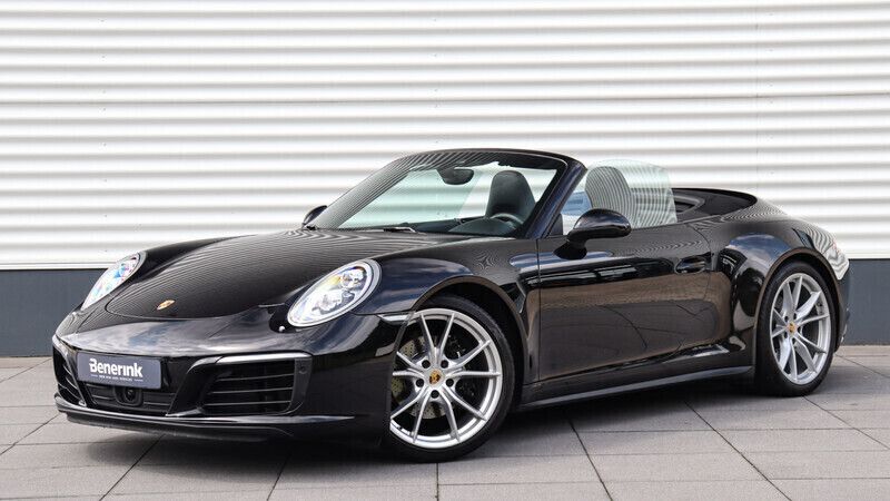 Zwart Gebruikt 2016 Porsche 911 Carrera 4 Cabriolet Sport Cabriolet | € 109.991 - Afbeelding 1/4