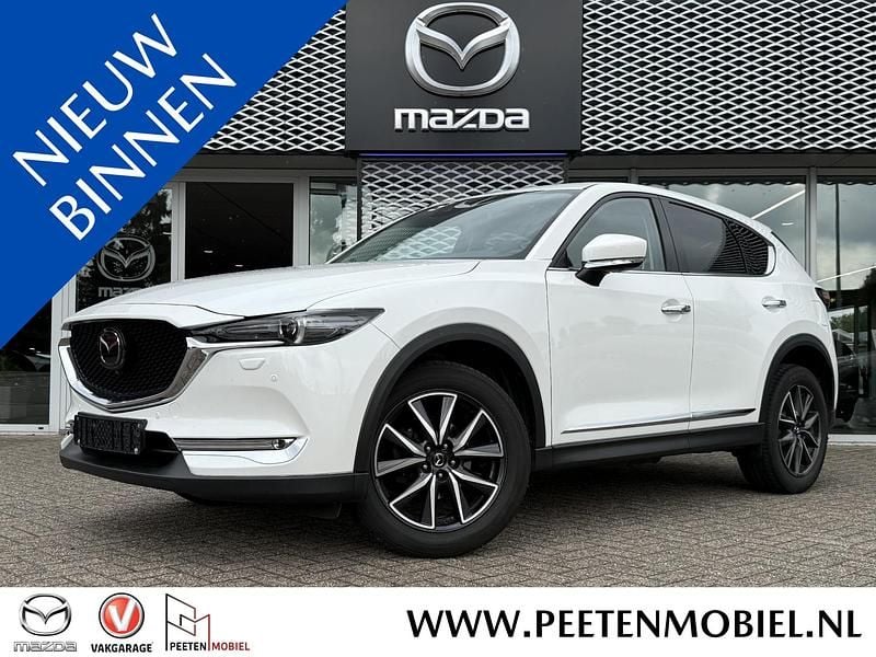 Snowflake white pearl mica (25d) Gebruikt 2018 Mazda CX-5 Edition SUV | € 27.995 (Eerlijke prijs) - Afbeelding 1/4