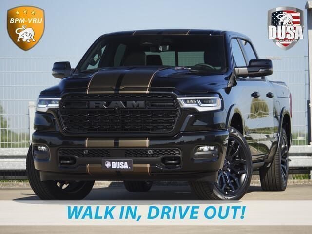 Zwart Nieuw 2024 Dodge Ram Limited Pickup | € 87.950 - Afbeelding 1/4