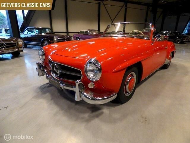 Rood Gebruikt 1961 Mercedes 190 Cabriolet | € 69.750 - Afbeelding 1/4