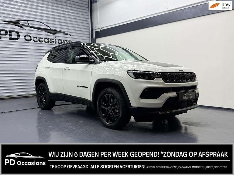 Wit Gebruikt 2022 Jeep Compass SUV | € 24.950 (Super prijs) - Afbeelding 1/4