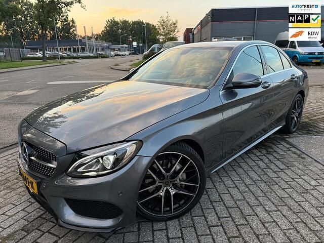 Grijs Gebruikt 2017 Mercedes C180 Sport Edition Sedan | € 21.240 - Afbeelding 1/4