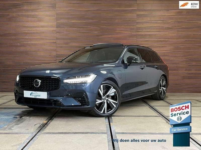 Occasion Volvo V90 Comfort 349 PK (256 kW) 2021 Blauw (metallic) Stationwagen