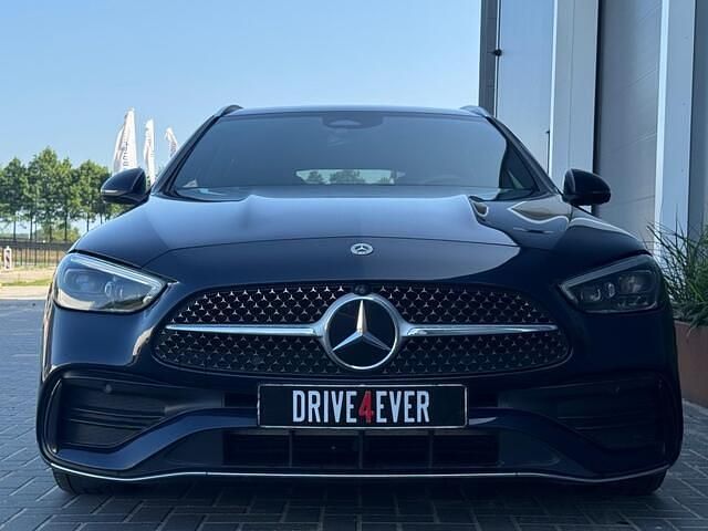 Occasion Mercedes C180 AMG line 170 PK (125 kW) 2022 Blauw Stationwagen