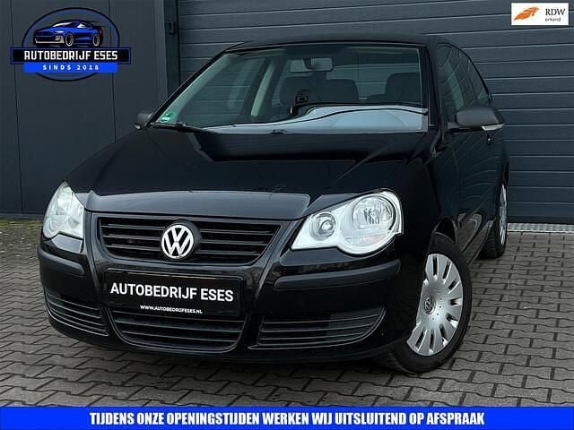 Zwart Occasion 2007 VW Polo Trendline Hatchback | € 1.499 (Super prijs) - Afbeelding 1/3
