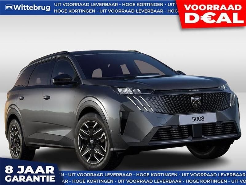 Grijs, metallic lak Nieuw 2025 Peugeot 5008 Allure MPV | € 45.333 (Super prijs) - Afbeelding 1/4