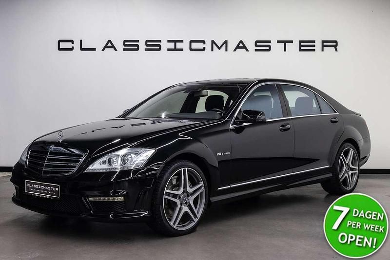 Zwart, metallic lak Gebruikt 2008 Mercedes S63 AMG AMG Sedan | € 48.950 - Afbeelding 1/4