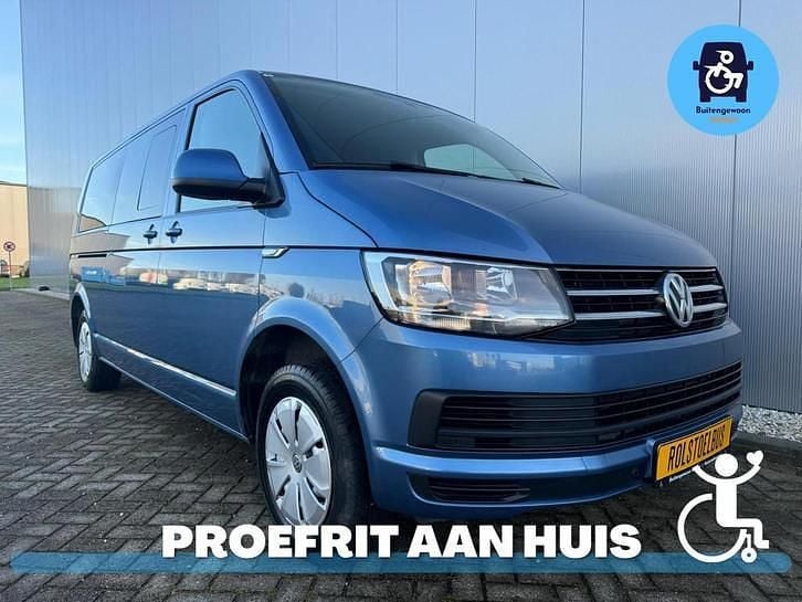 Blauw (metallic) Occasion 2016 VW Caravelle MPV | € 23.450 (Super prijs) - Afbeelding 1/3