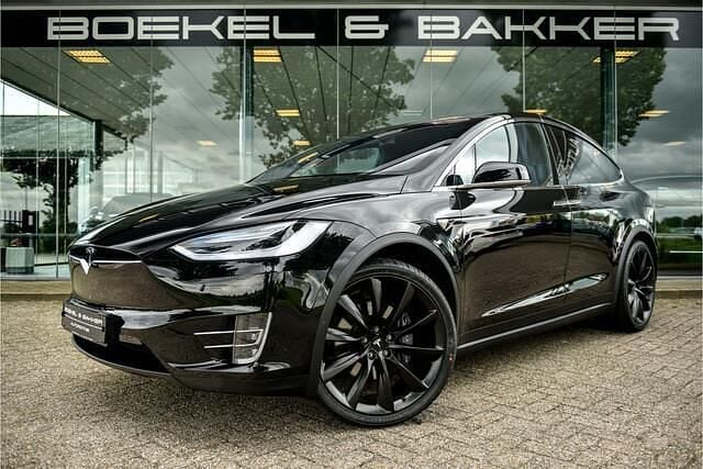 Zwart Gebruikt 2019 Tesla Model X SUV | € 32.500 (Goede deal) - Afbeelding 1/4