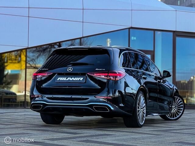 Occasion Mercedes C220 AMG line 200 PK (147 kW) 2021 Zwart Stationwagen