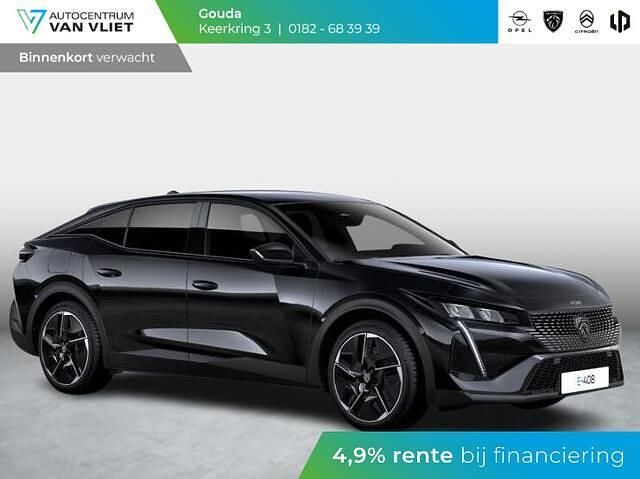 Zwart Nieuw 2025 Peugeot e-408 Allure SUV | € 44.780 - Afbeelding 1/4