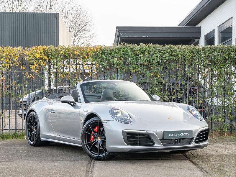Grijs Occasion 2016 Porsche 911 Carrera 4 Cabriolet Sport Cabriolet | € 99.950 - Afbeelding 1/4