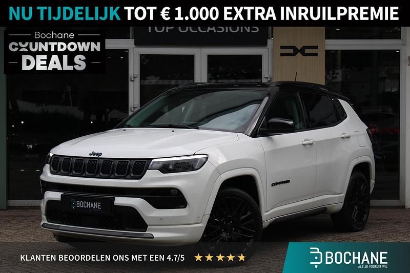 Wit Gebruikt 2022 Jeep Compass SUV | € 25.695 - Afbeelding 1/4
