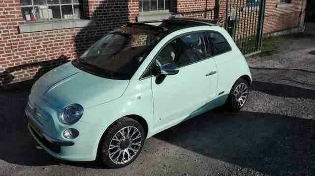 Groen Gebruikt 2015 Fiat 500C Lounge Cabriolet | € 7.500 (Super prijs) - Afbeelding 1/4