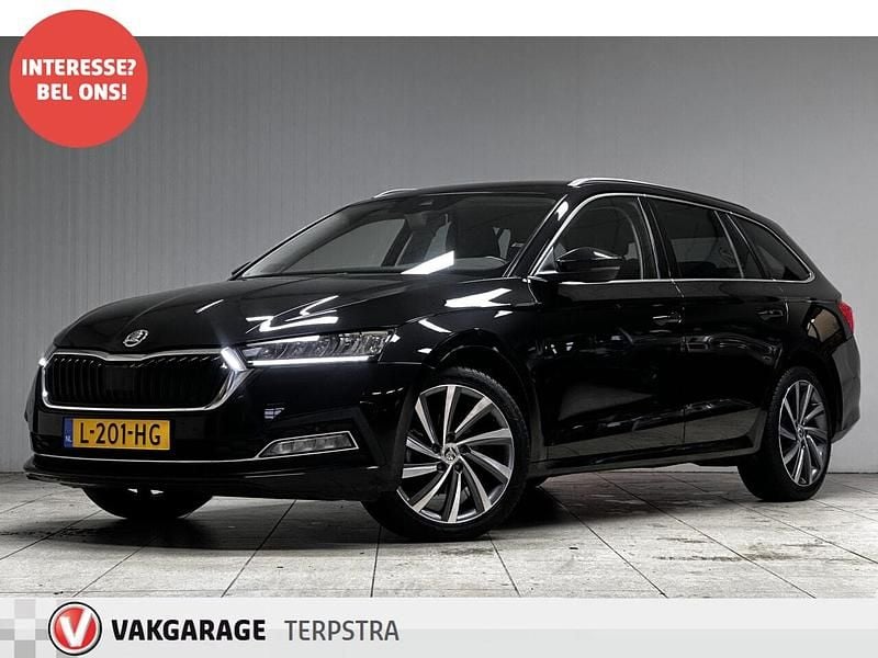 Zwart (metallic) Gebruikt 2021 Skoda Octavia Business Line Stationwagen | € 16.445 (Goede deal) - Afbeelding 1/4