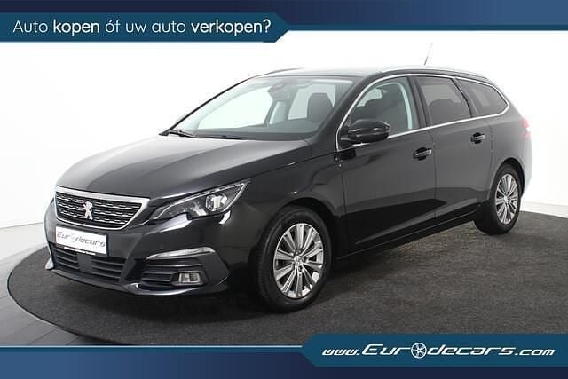 Zwart Gebruikt 2021 Peugeot 308 SW Allure Stationwagen | € 14.850 (Iets duurder) - Afbeelding 1/4