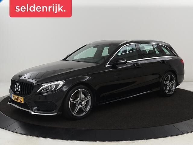 Zwart Gebruikt 2017 Mercedes C180 Business Stationwagen | € 14.700 (Super prijs) - Afbeelding 1/4