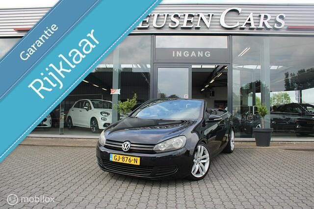 Zwart Gebruikt 2013 VW Golf Cabriolet Comfortline Cabriolet | € 10.950 (Iets duurder) - Afbeelding 1/4