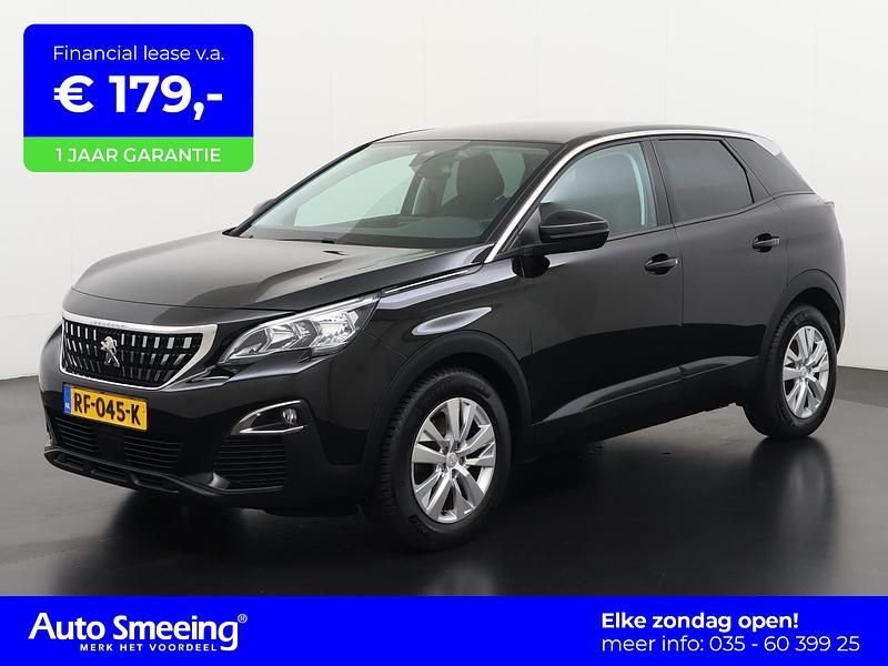 Zwart Gebruikt 2017 Peugeot 3008 SUV | € 15.290 (Eerlijke prijs) - Afbeelding 1/4