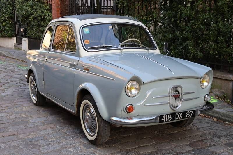 Grijsgris bleu Gebruikt 1962 Fiat 500 Coupé | € 35.000 - Afbeelding 1/4