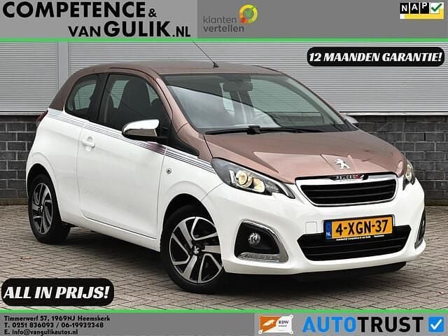 Wit Gebruikt 2014 Peugeot 108 Allure Hatchback | € 7.450 (Eerlijke prijs) - Afbeelding 1/4