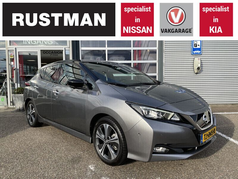 Grijs Gebruikt 2018 Nissan Leaf Tekna Hatchback | € 15.450 (Duur) - Afbeelding 1/4