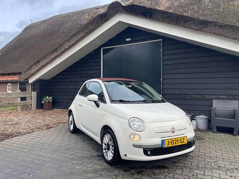 Occasion Fiat 500 Lounge 69 PK (50 kW) 2014 Wit Cabriolet