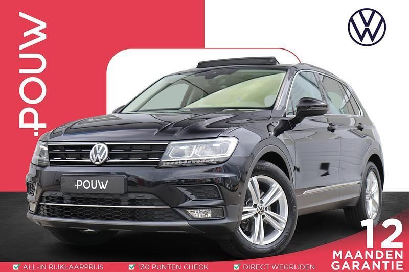 Zwart Gebruikt 2019 VW Tiguan Highline SUV | € 28.900 (Eerlijke prijs) - Afbeelding 1/4