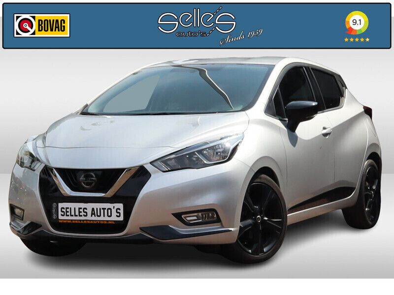 Grijs, metallic lak Gebruikt 2020 Nissan Micra N-TEC Hatchback | € 12.895 (Eerlijke prijs) - Afbeelding 1/4