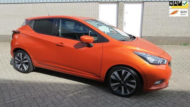 Oranje Gebruikt 2018 Nissan Micra Tekna Hatchback | € 12.450 (Iets duurder) - Afbeelding 1/4