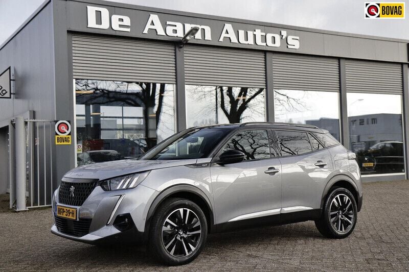 Grijs Gebruikt 2022 Peugeot 2008 GT SUV | € 22.750 (Eerlijke prijs) - Afbeelding 1/4