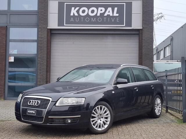 Zwart Gebruikt 2009 Audi A6 Business Stationwagen | € 4.740 (Eerlijke prijs) - Afbeelding 1/4