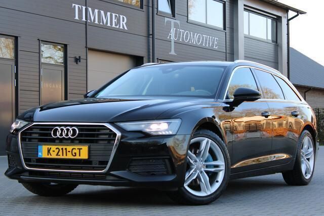 Zwart Gebruikt 2019 Audi A6 S-Line Stationwagen | € 28.750 (Super prijs) - Afbeelding 1/4