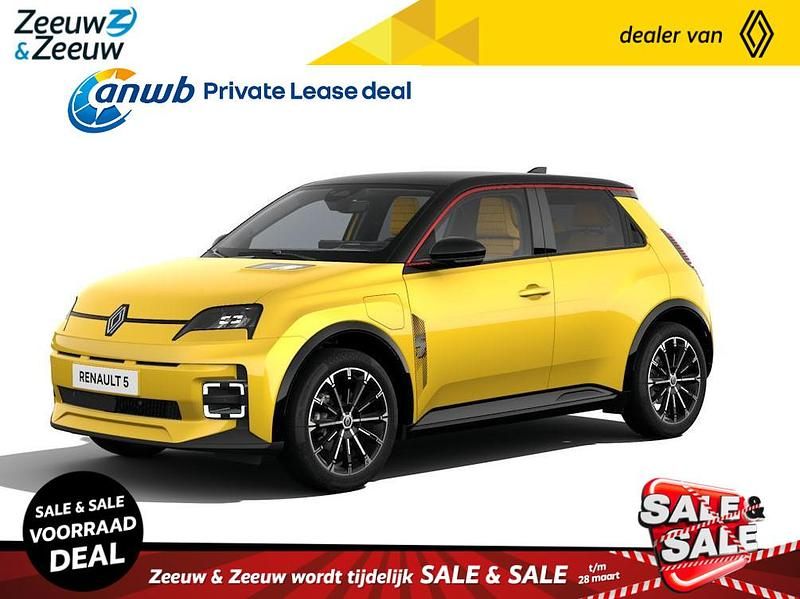 Nieuw Renault R5 Komfort 110 kW (150 PK) 2026 Twotone jaune pop! / noir étoilé Hatchback