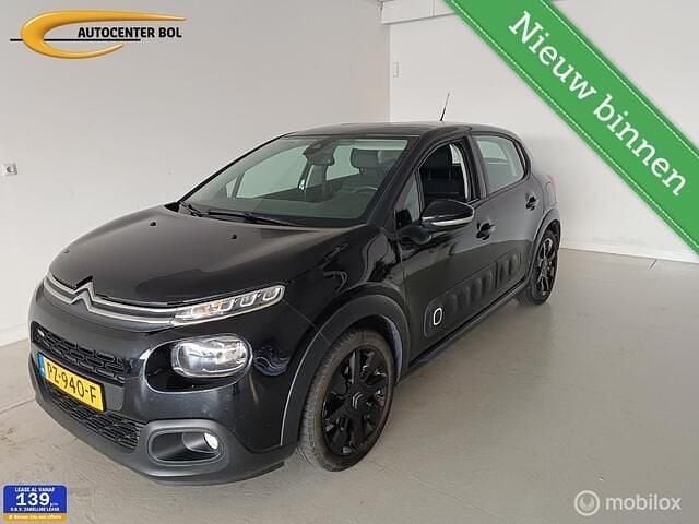 Zwart Gebruikt 2017 Citroën C3 Shine Hatchback | € 7.950 (Eerlijke prijs) - Afbeelding 1/4