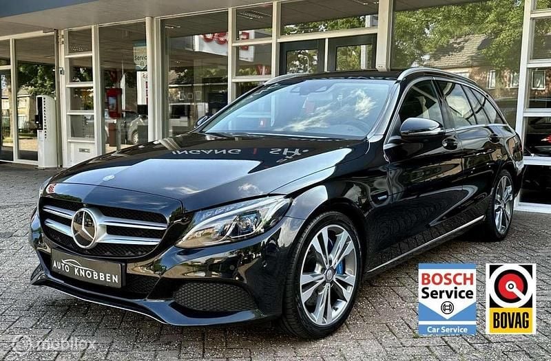 Zwart Gebruikt 2017 Mercedes C350e Avantgarde Stationwagen | € 23.800 (Duur) - Afbeelding 1/4