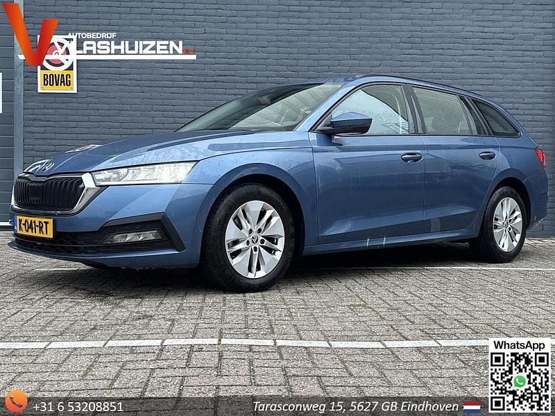 Blauw Occasion 2021 Skoda Octavia Business Line Stationwagen | € 9.900 (Eerlijke prijs) - Afbeelding 1/4