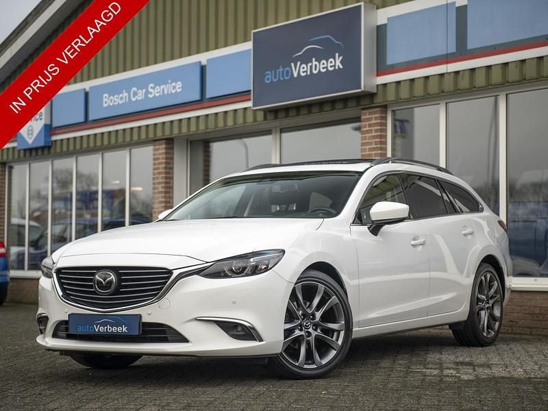 Wit Occasion 2018 Mazda 6 Stationwagen | € 22.990 (Eerlijke prijs) - Afbeelding 1/4