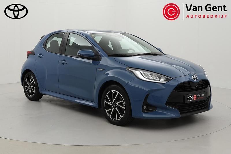 Blauw Gebruikt 2021 Toyota Yaris Hybrid Hatchback | € 20.499 (Eerlijke prijs) - Afbeelding 1/4