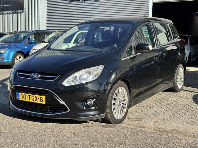 Zwart (metallic) Gebruikt 2012 Ford Grand C-Max Titanium MPV | € 3.750 (Goede deal) - Afbeelding 1/4