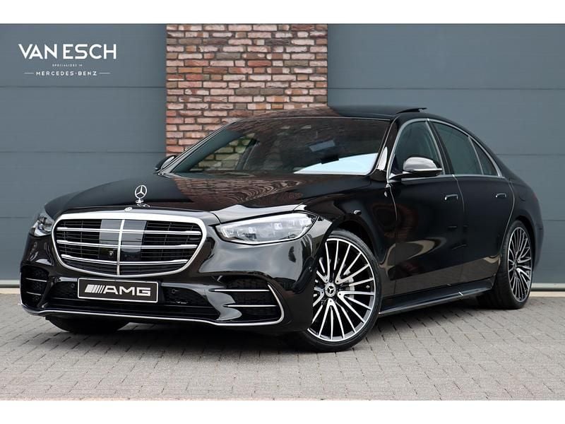 Zwart Gebruikt 2023 Mercedes S580 AMG line Sedan | € 125.000 (Eerlijke prijs) - Afbeelding 1/4