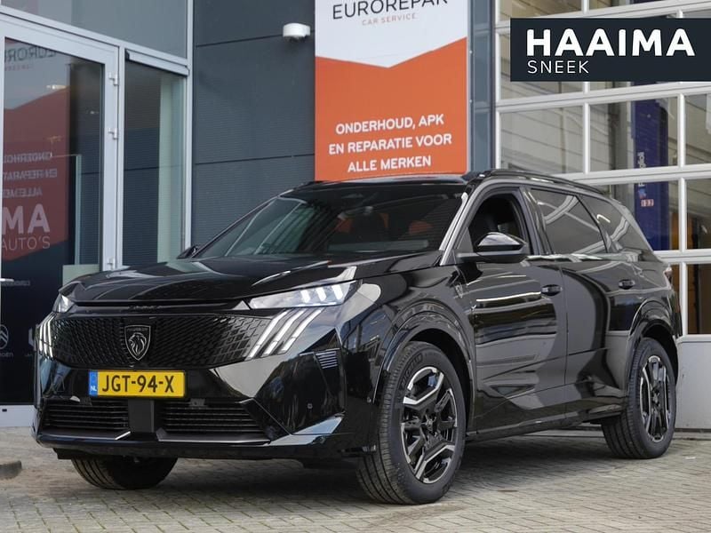 Zwart Nieuw 2025 Peugeot e-5008 Avantage SUV | € 53.740 (Eerlijke prijs) - Afbeelding 1/4