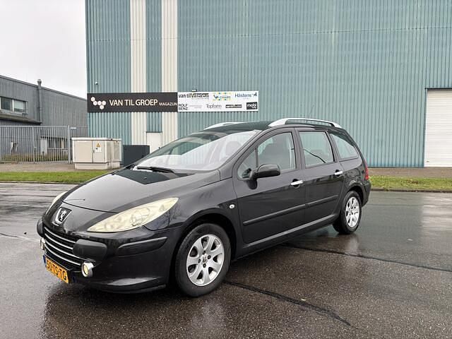 Zwart Gebruikt 2007 Peugeot 307 Premium Stationwagen | € 2.750 (Duur) - Afbeelding 1/4