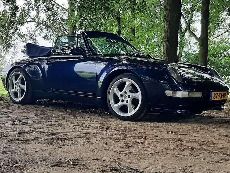 Blauw Gebruikt 1995 Porsche 993 Cabriolet | € 82.000 - Afbeelding 1/4
