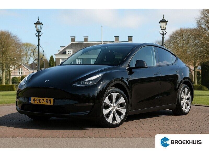 Zwart Gebruikt 2021 Tesla Model Y Long Range SUV | € 32.900 (Super prijs) - Afbeelding 1/4