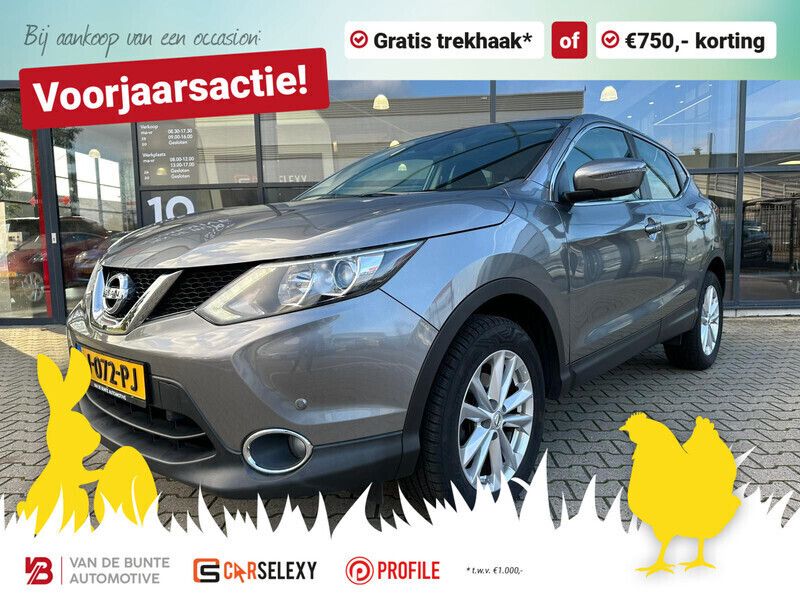 Grijs Gebruikt 2016 Nissan Qashqai Acenta SUV | € 12.750 (Eerlijke prijs) - Afbeelding 1/4