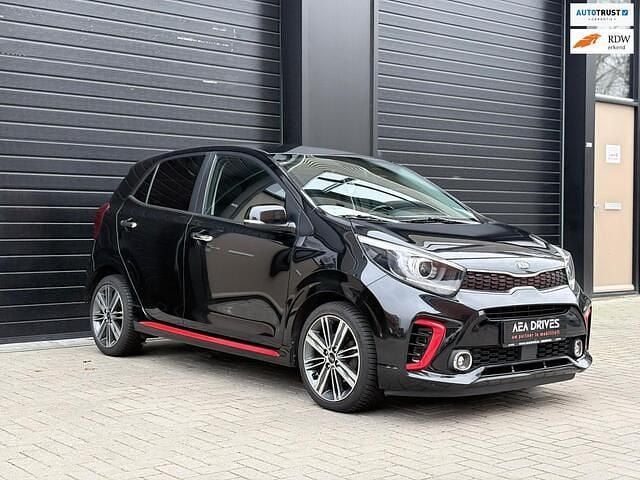 Zwart Occasion 2018 Kia Picanto GT-Line Hatchback | € 12.695 (Eerlijke prijs) - Afbeelding 1/4