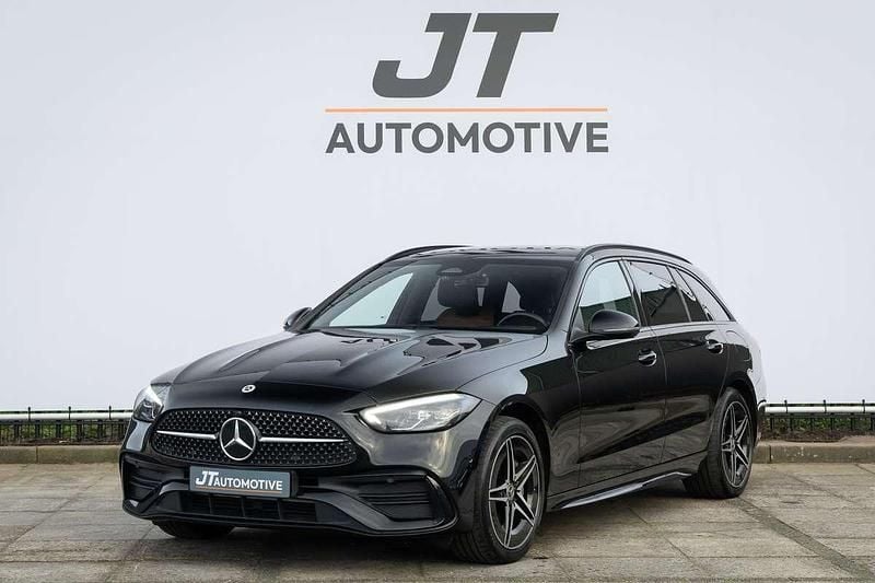 Zwart Gebruikt 2022 Mercedes C300e AMG line Stationwagen | € 31.950 (Goede deal) - Afbeelding 1/4