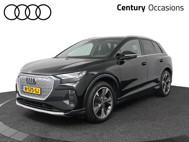 Zwart Gebruikt 2021 Audi Q4 e-tron Advanced Plus SUV | € 28.795 (Eerlijke prijs) - Afbeelding 1/4